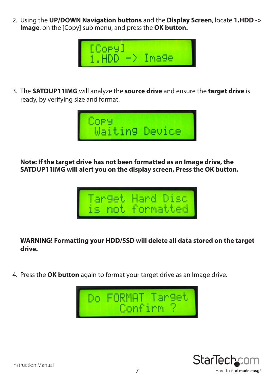 StarTech.com SATDUP11IMG Manual User Manual | Page 10 / 24