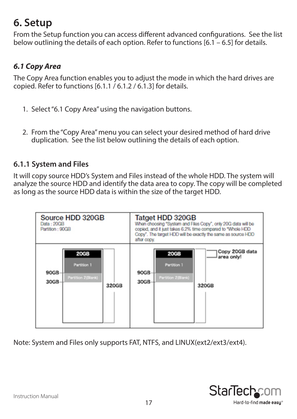 Setup | StarTech.com SATDUP11IMG Manual User Manual | Page 20 / 24