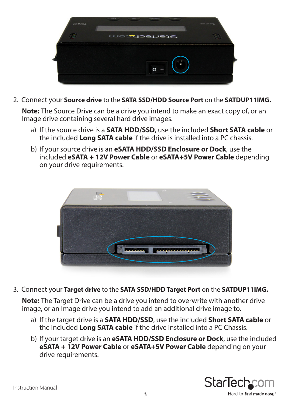 StarTech.com SATDUP11IMG Manual User Manual | Page 6 / 24