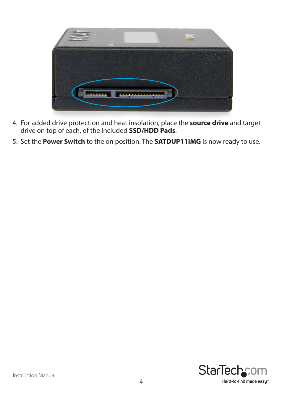 StarTech.com SATDUP11IMG Manual User Manual | Page 7 / 24