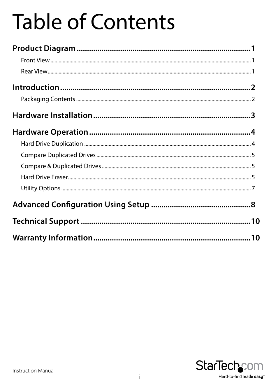 StarTech.com SATDUP13 Manual User Manual | Page 3 / 14