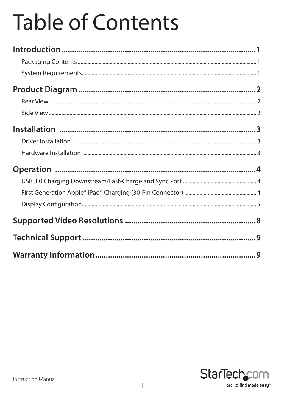 StarTech.com USB3DOCKHDPC User Manual | Page 3 / 13