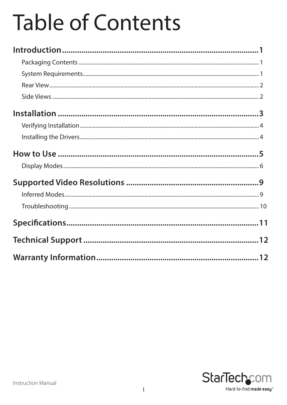 StarTech.com USB3SDOCKHDV User Manual | Page 3 / 16
