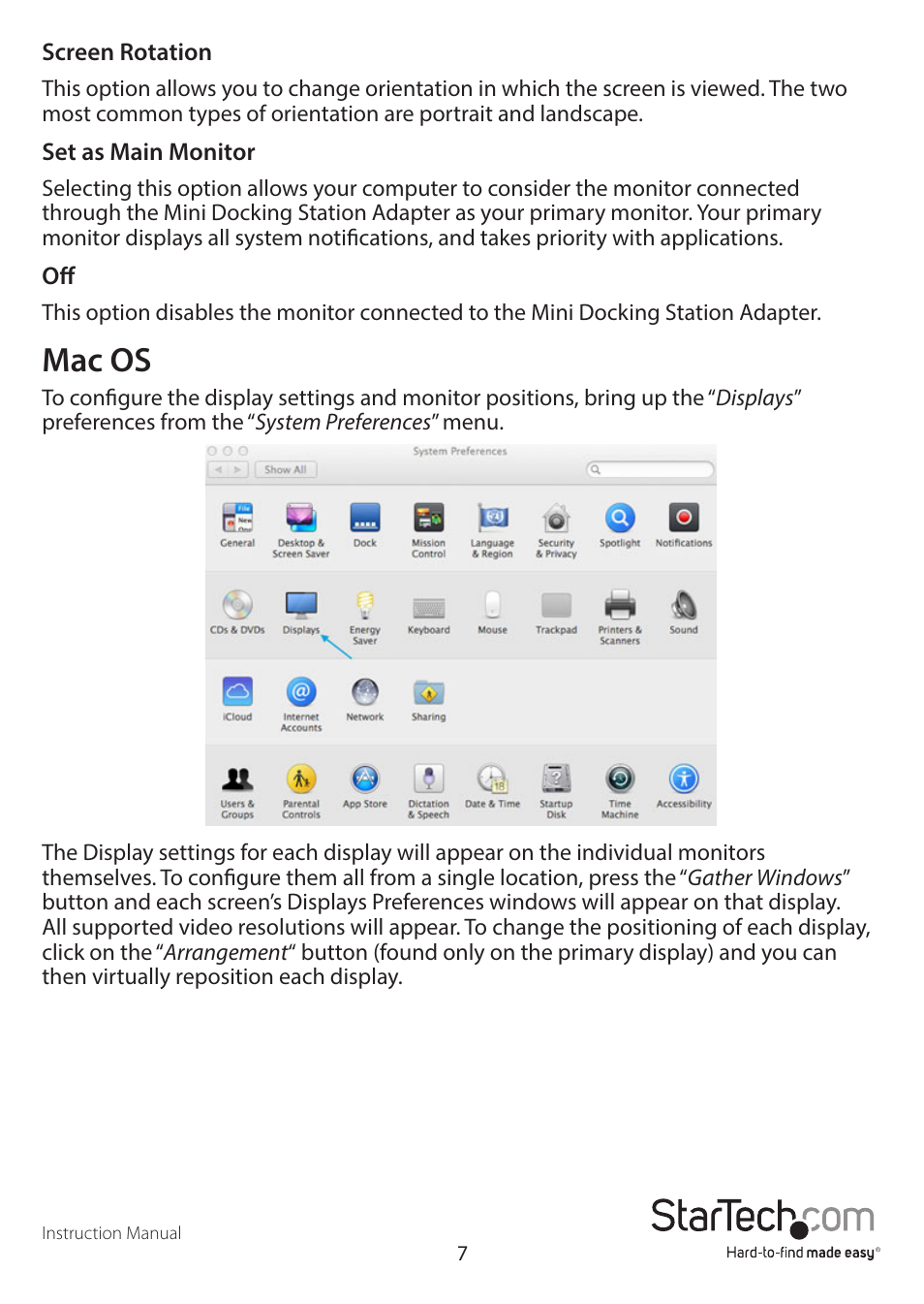 Mac os | StarTech.com USB31GEVG User Manual | Page 10 / 14