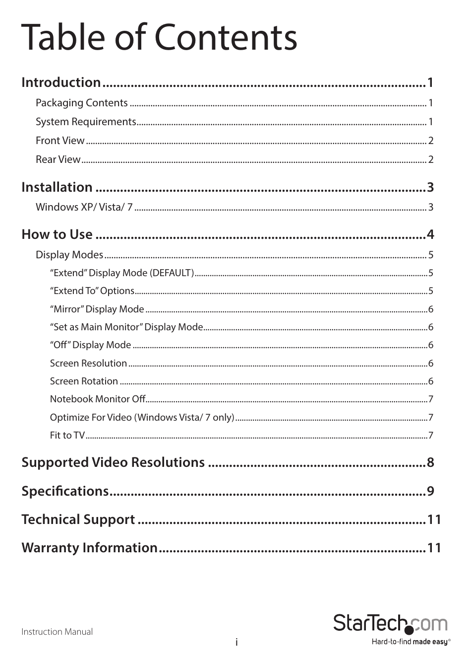 StarTech.com USB3SDOCKHD User Manual | Page 3 / 15