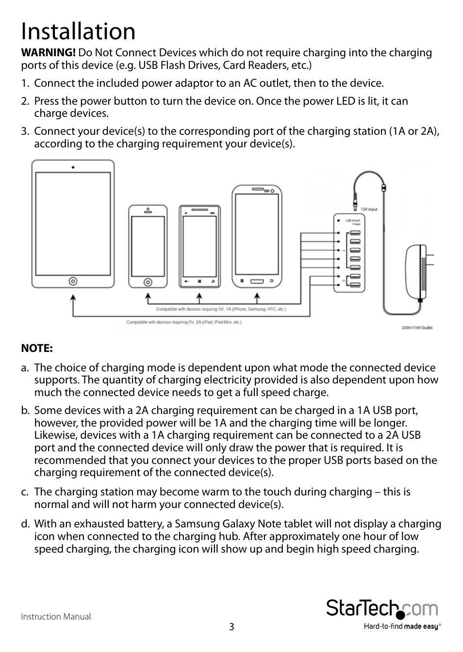 Installation | StarTech.com ST7CU35122 User Manual | Page 6 / 10