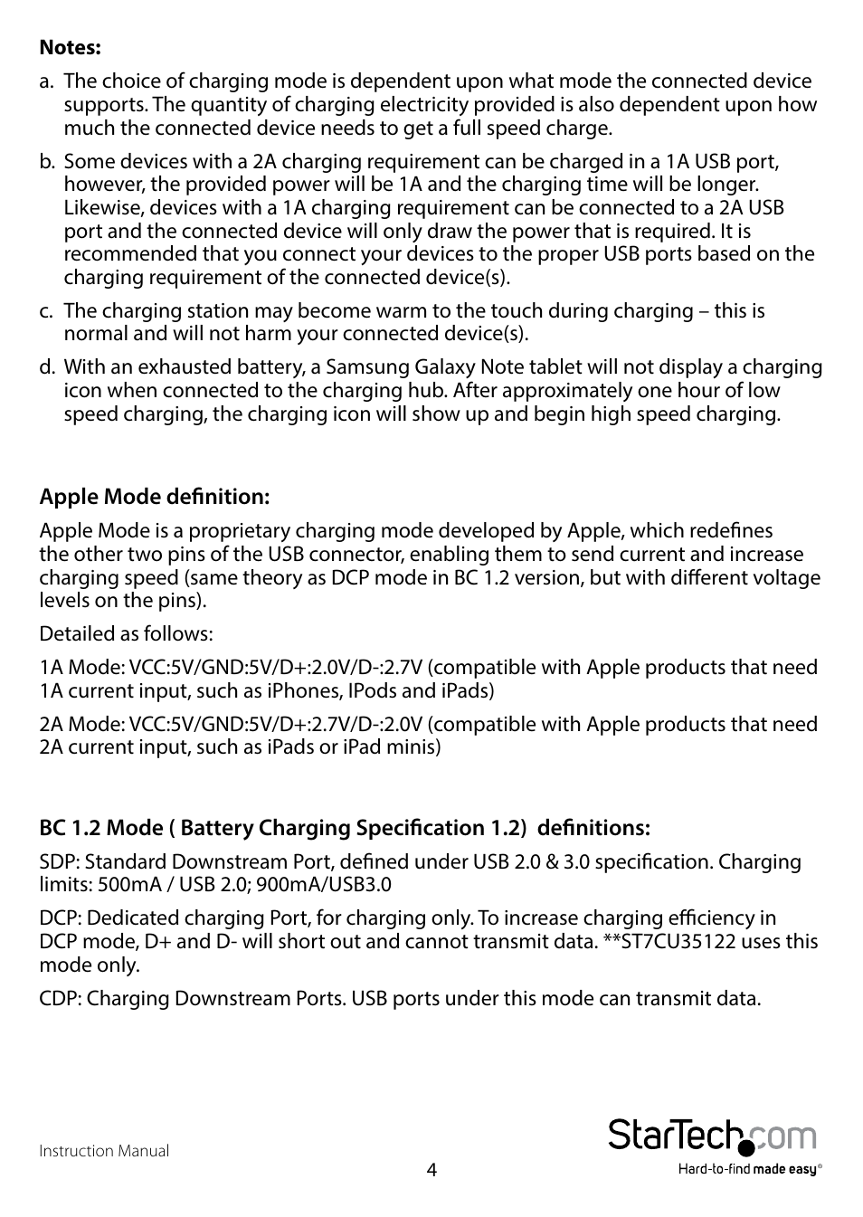 StarTech.com ST4300U3C3 User Manual | Page 7 / 10