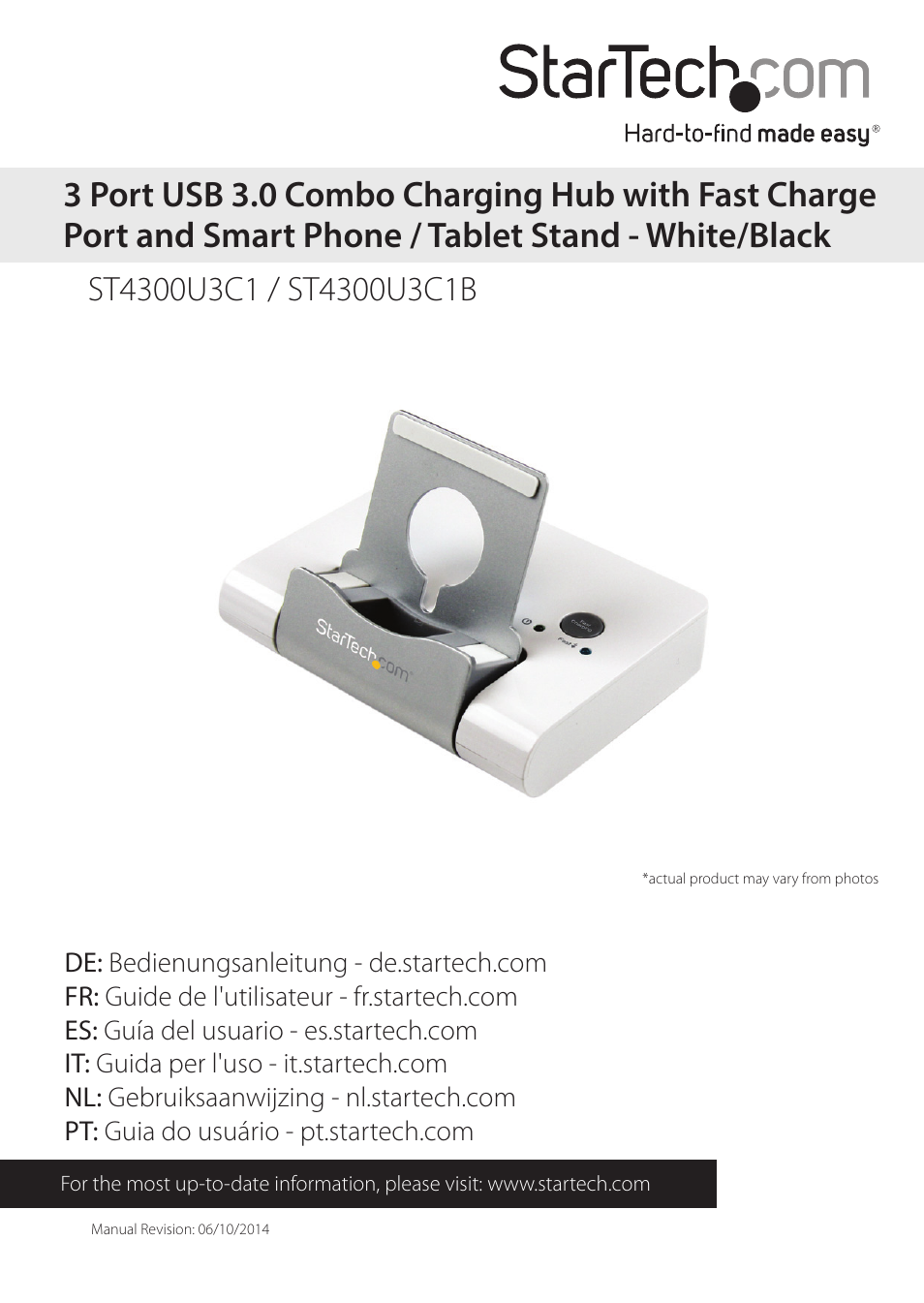 StarTech.com ST4300U3C1B User Manual | 11 pages