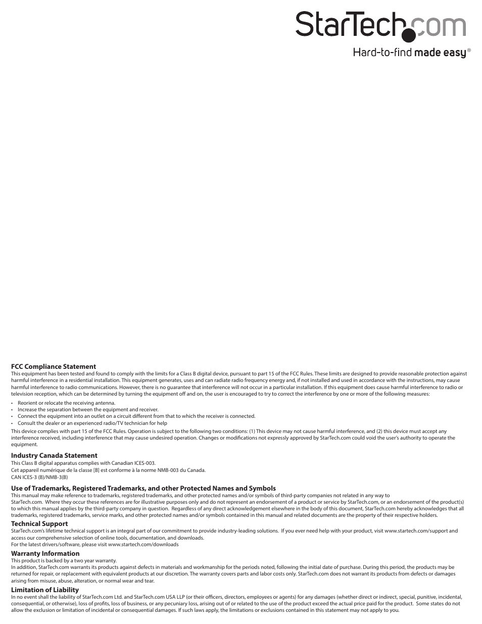 StarTech.com ST7300U3M User Manual | Page 2 / 2