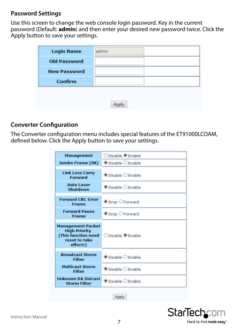 StarTech.com ET91000LCOAM Full User Manual | Page 10 / 24