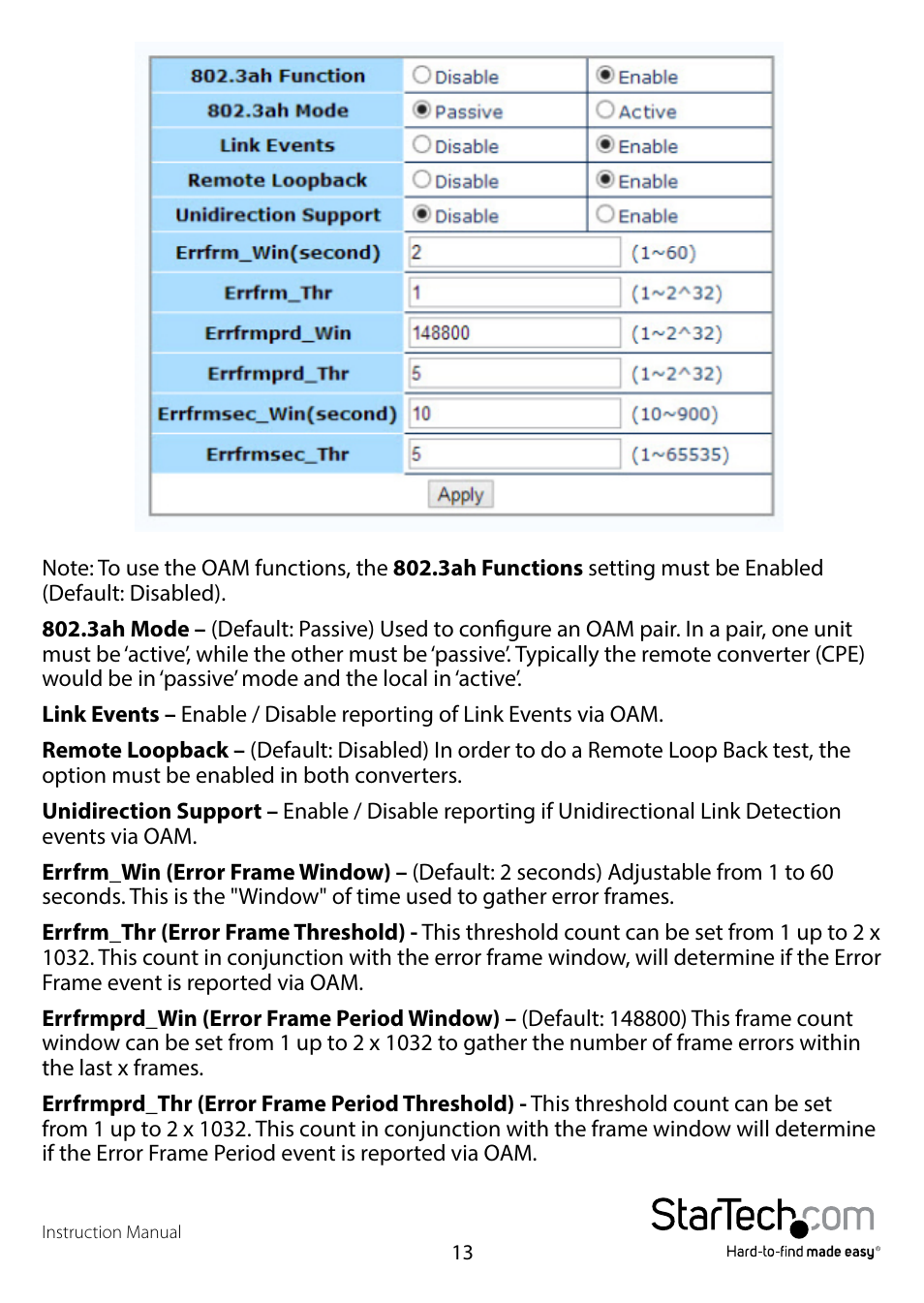 StarTech.com ET91000LCOAM Full User Manual | Page 16 / 24