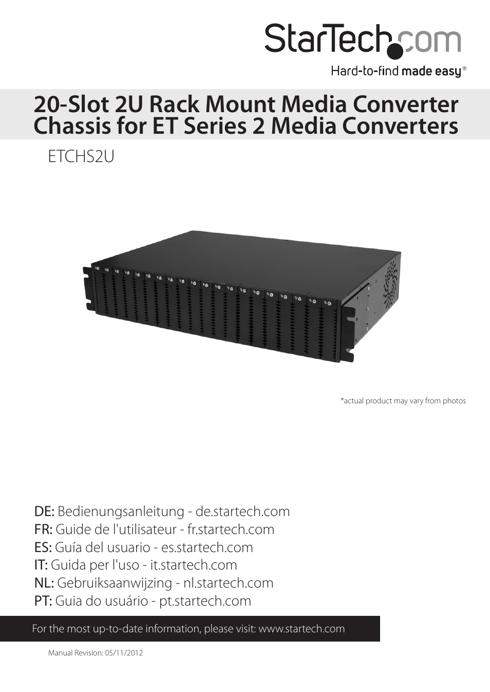 StarTech.com ETCHS2U User Manual | 10 pages