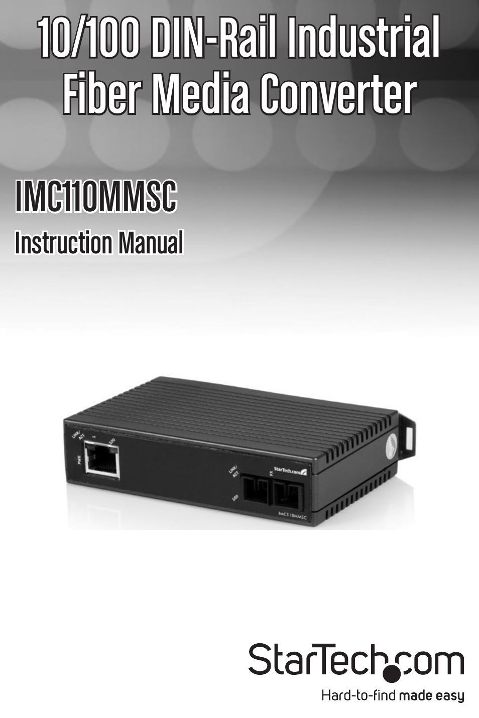 StarTech.com IMC110MMSC User Manual | 9 pages