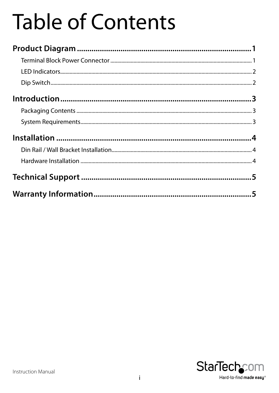 StarTech.com POEINJ1GI User Manual | Page 3 / 13