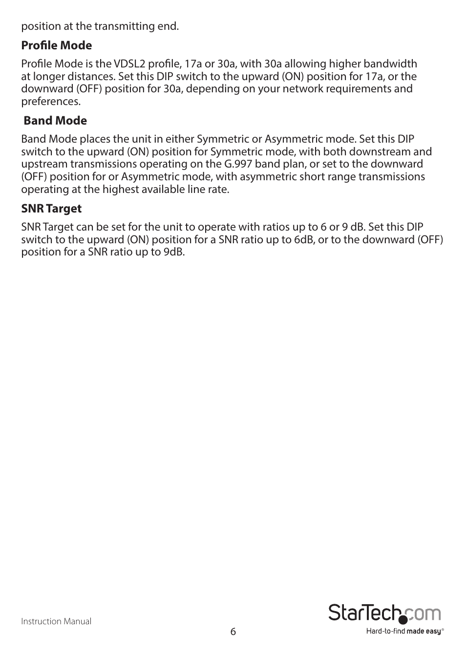 StarTech.com 110VDSLEX2EU User Manual | Page 9 / 11