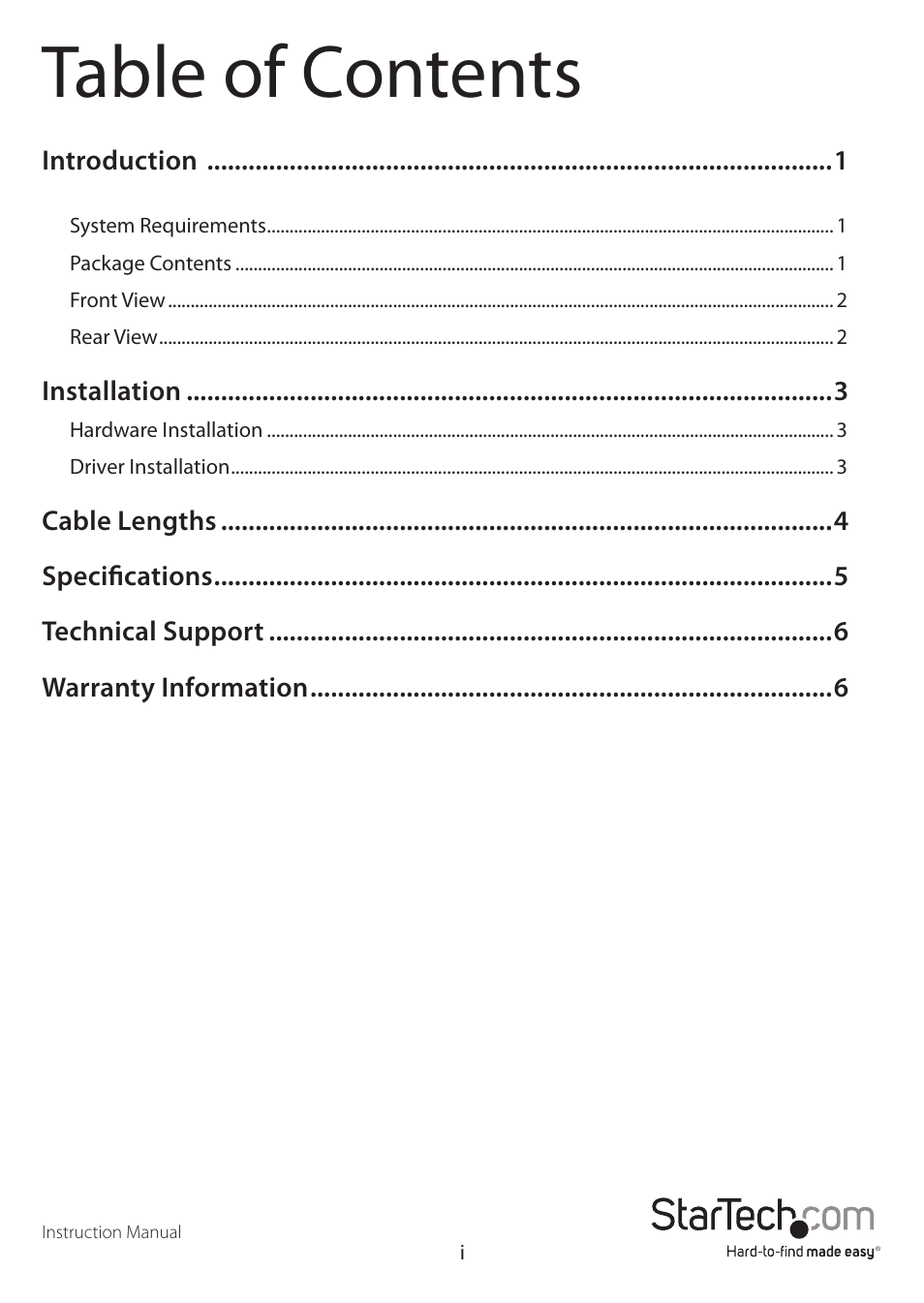 StarTech.com EOC110R User Manual | Page 3 / 10