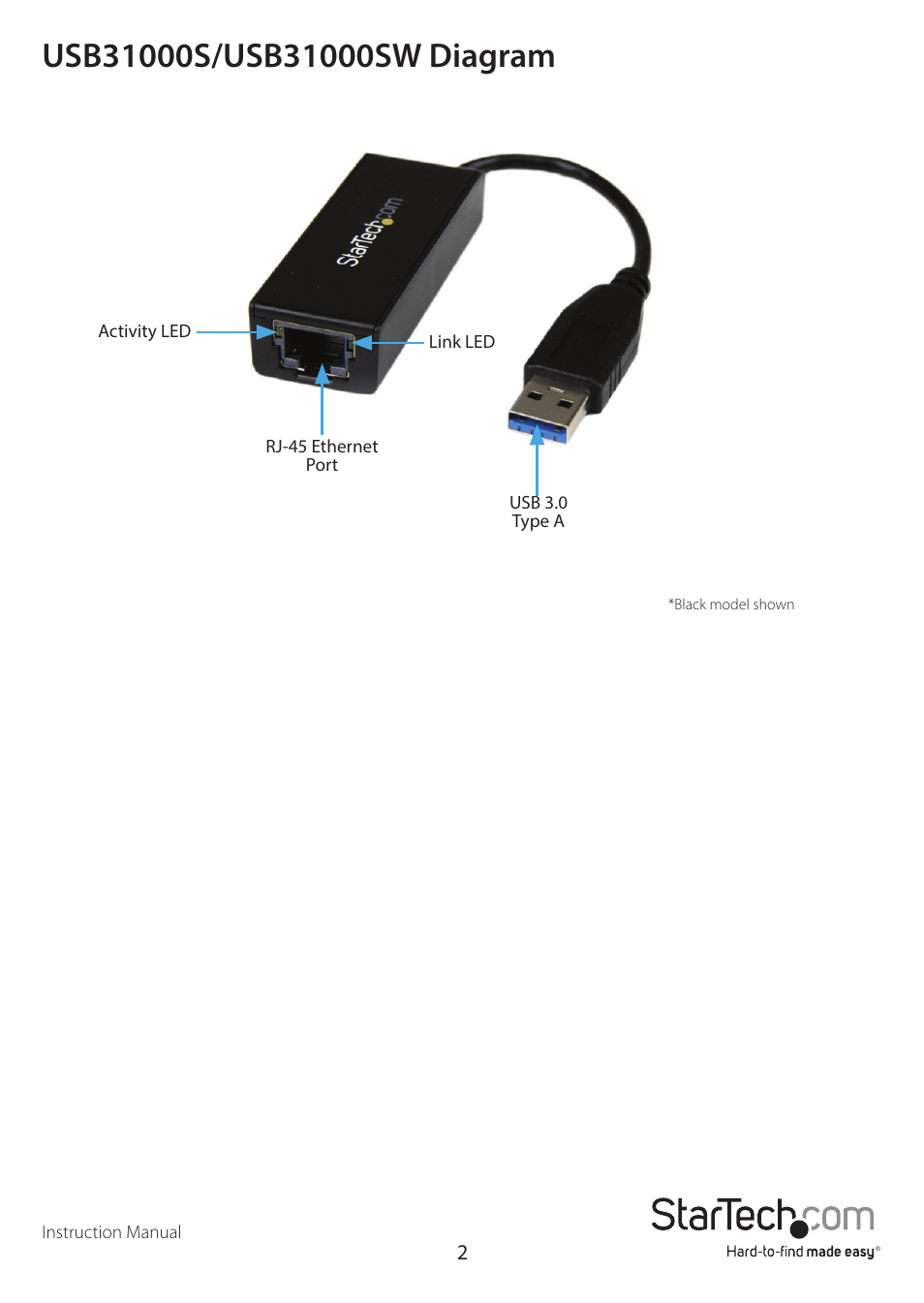 StarTech.com USB31000SW User Manual | Page 5 / 10