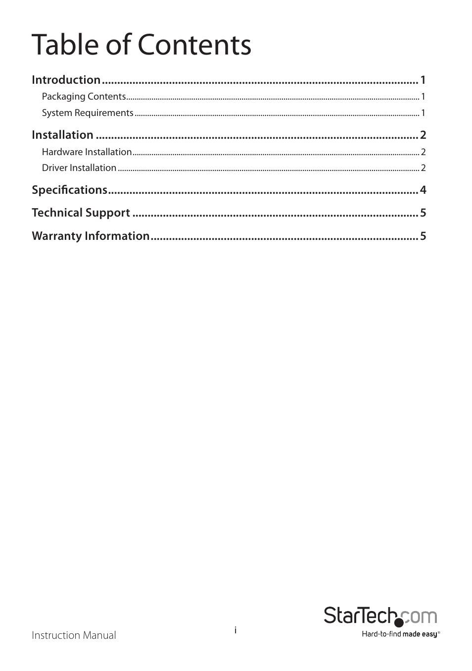 StarTech.com EC2000S User Manual | Page 3 / 8