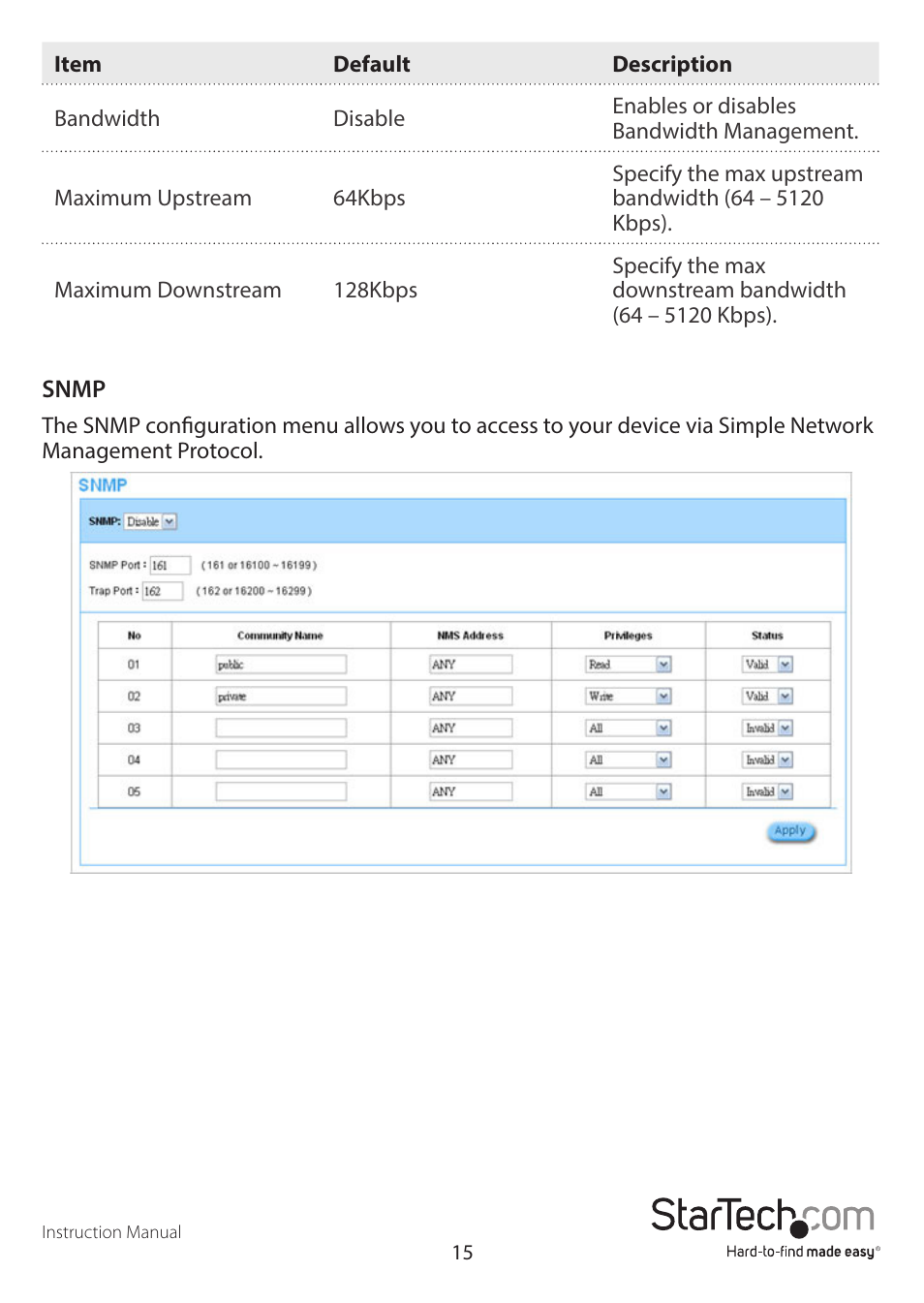 StarTech.com R300WN22GAxx Full User Manual | Page 20 / 61