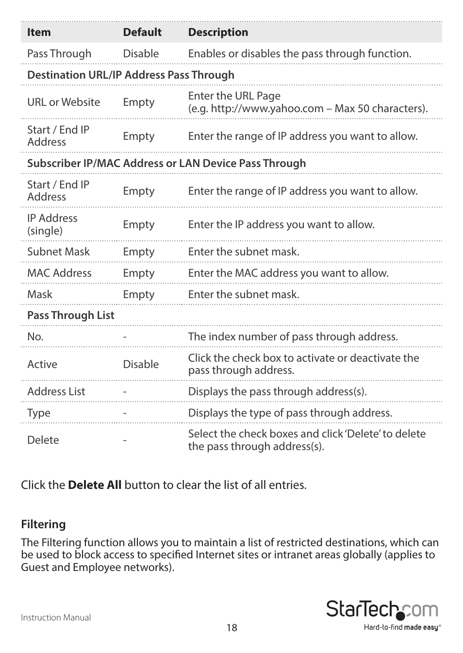 StarTech.com R300WN22GAxx Full User Manual | Page 23 / 61