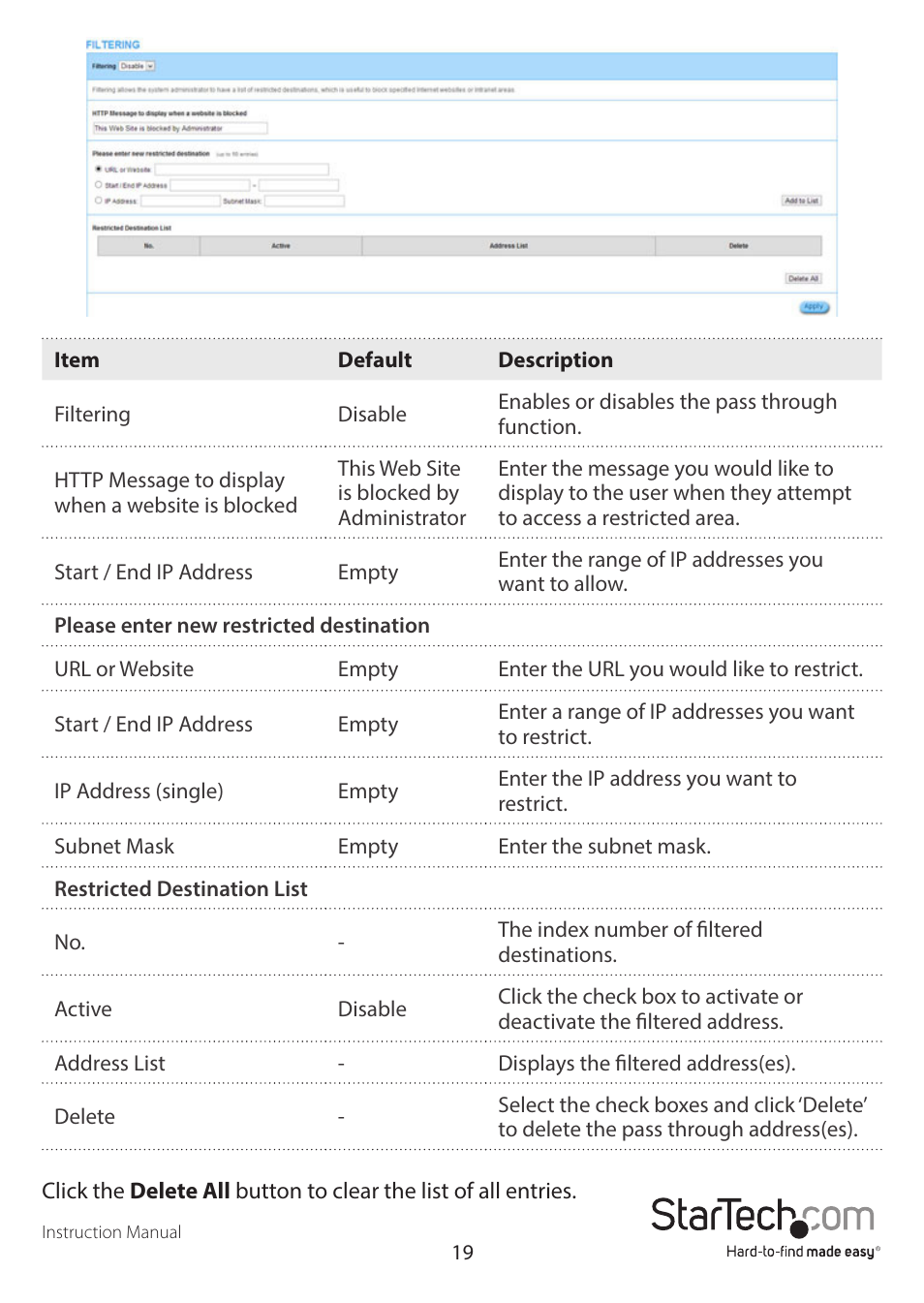 StarTech.com R300WN22GAxx Full User Manual | Page 24 / 61