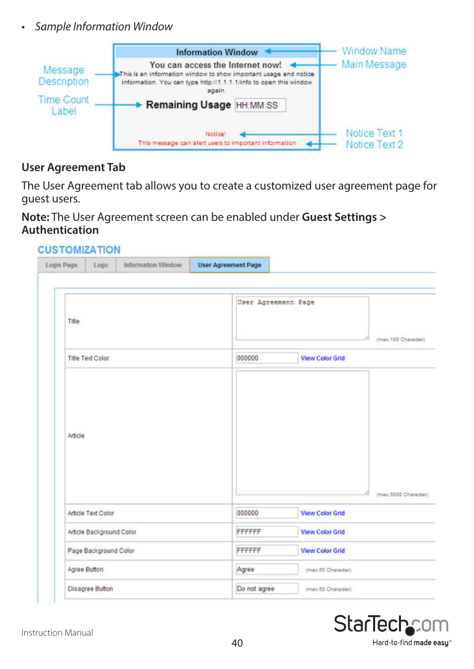 StarTech.com R300WN22GAxx Full User Manual | Page 45 / 61