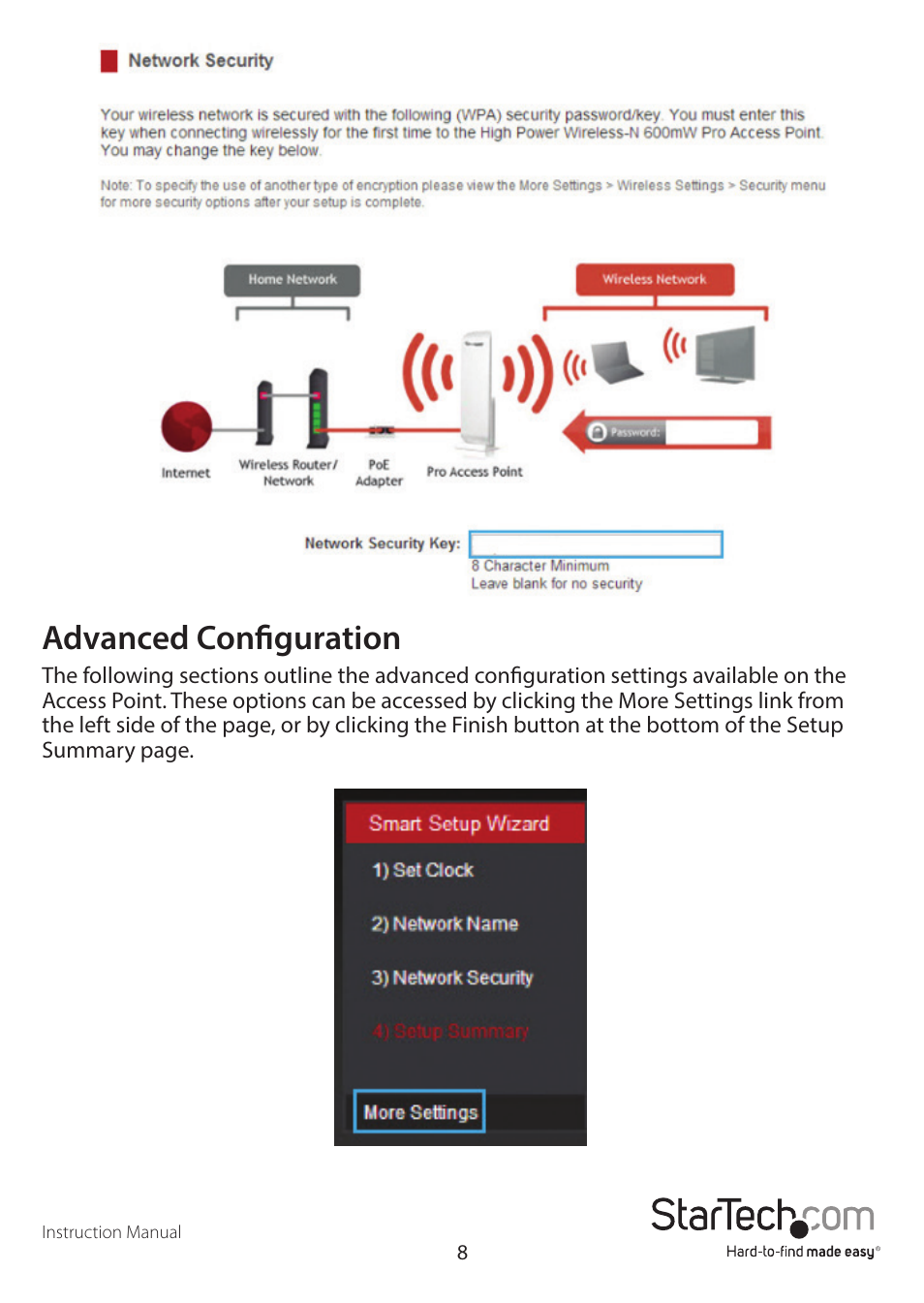 Advanced configuration | StarTech.com AP150WN1X1OG User Manual | Page 12 / 25