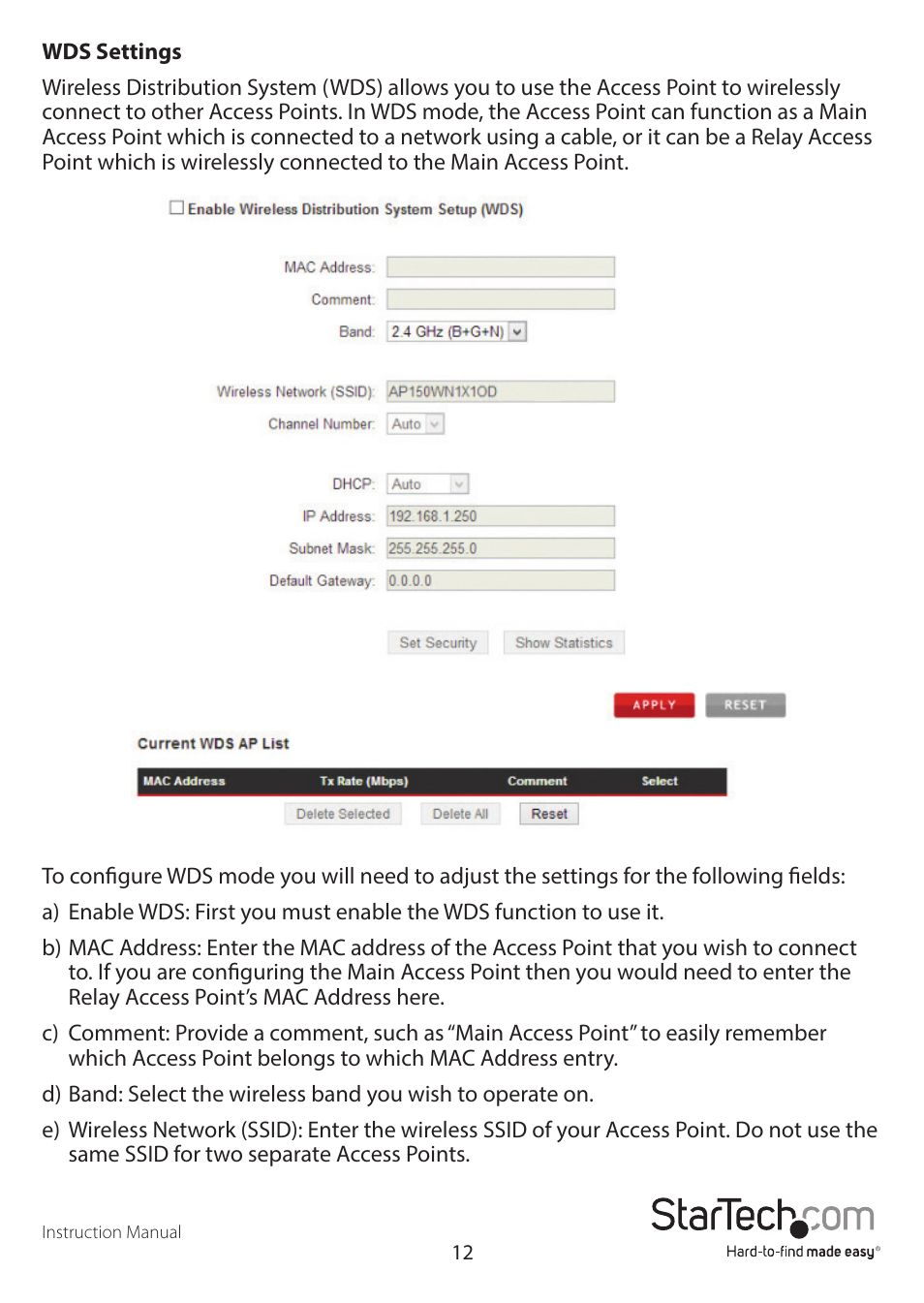 StarTech.com AP150WN1X1OG User Manual | Page 16 / 25