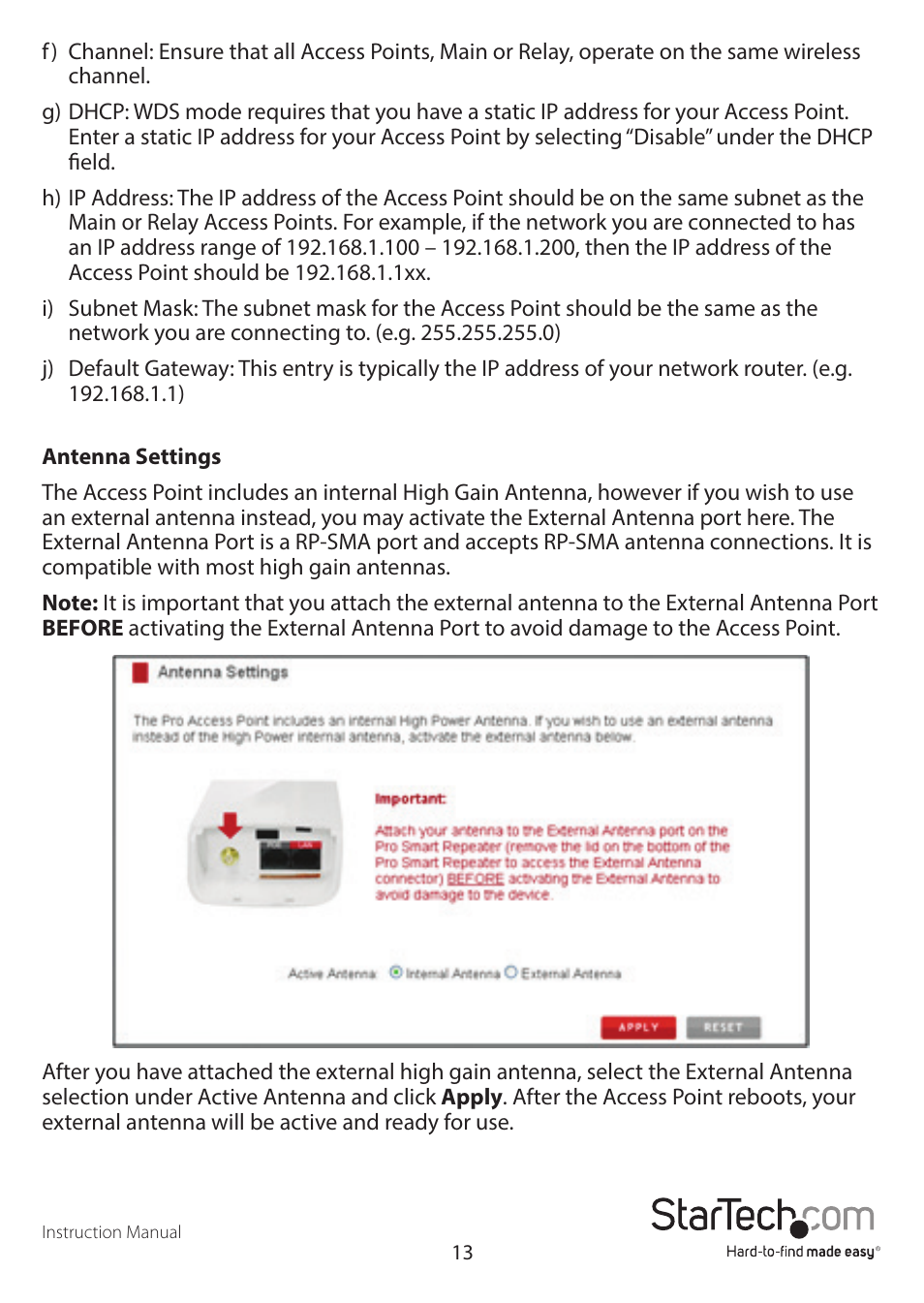 StarTech.com AP150WN1X1OG User Manual | Page 17 / 25