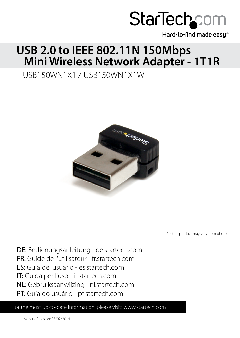 StarTech.com USB150WN1X1W User Manual | 12 pages