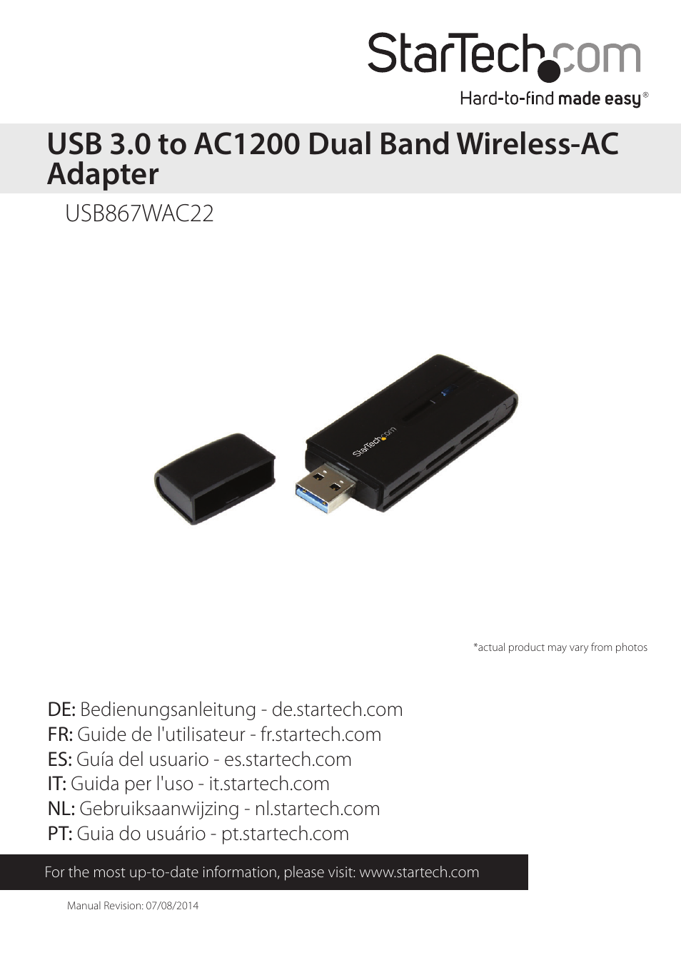 StarTech.com USB867WAC22 User Manual | 28 pages