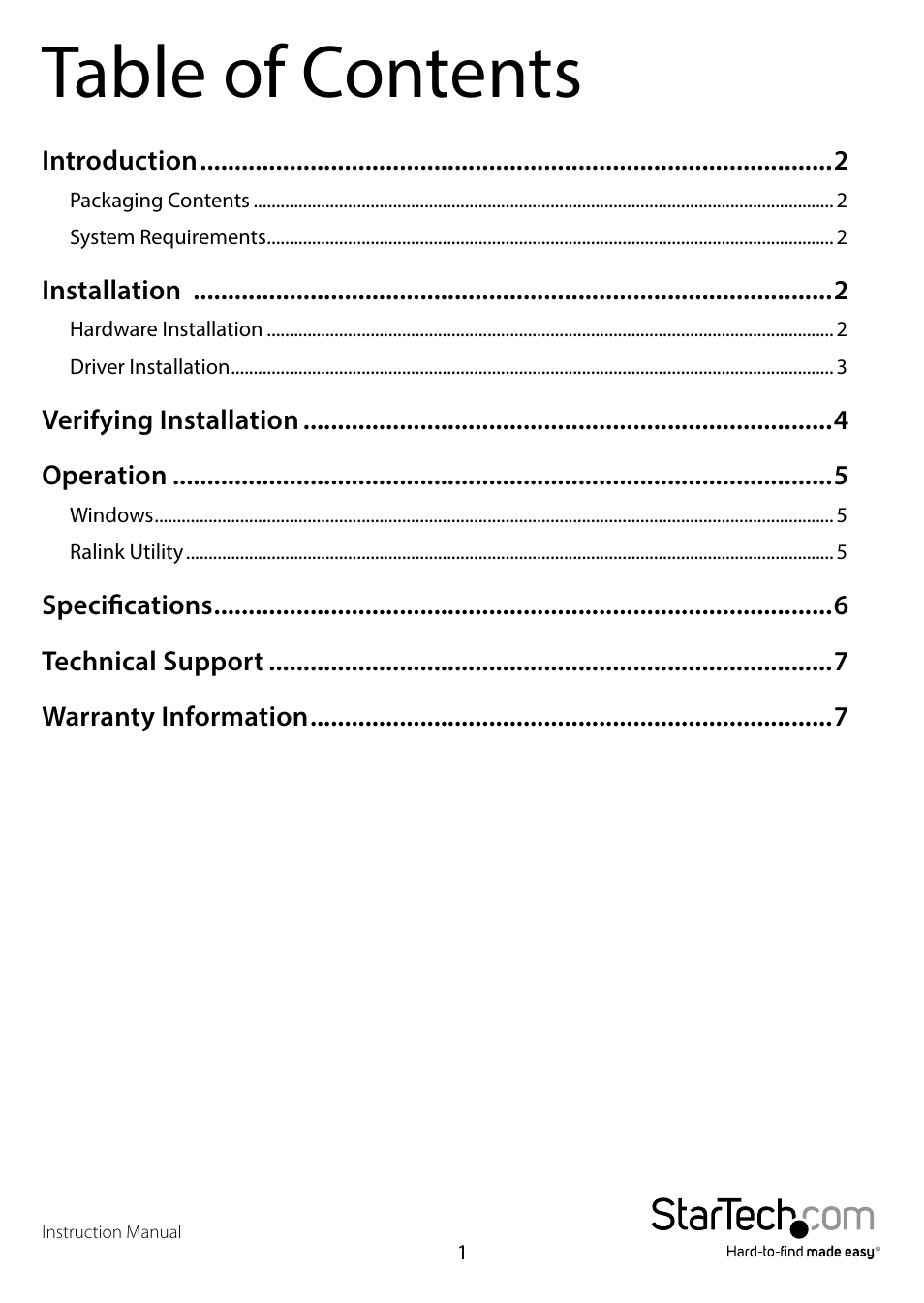 StarTech.com PCI150WN1X1 User Manual | Page 4 / 11