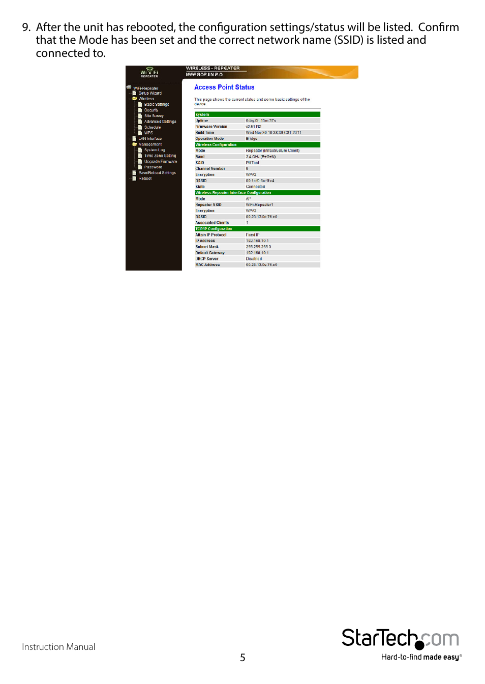 StarTech.com WFREPEAT300N User Manual | Page 8 / 18