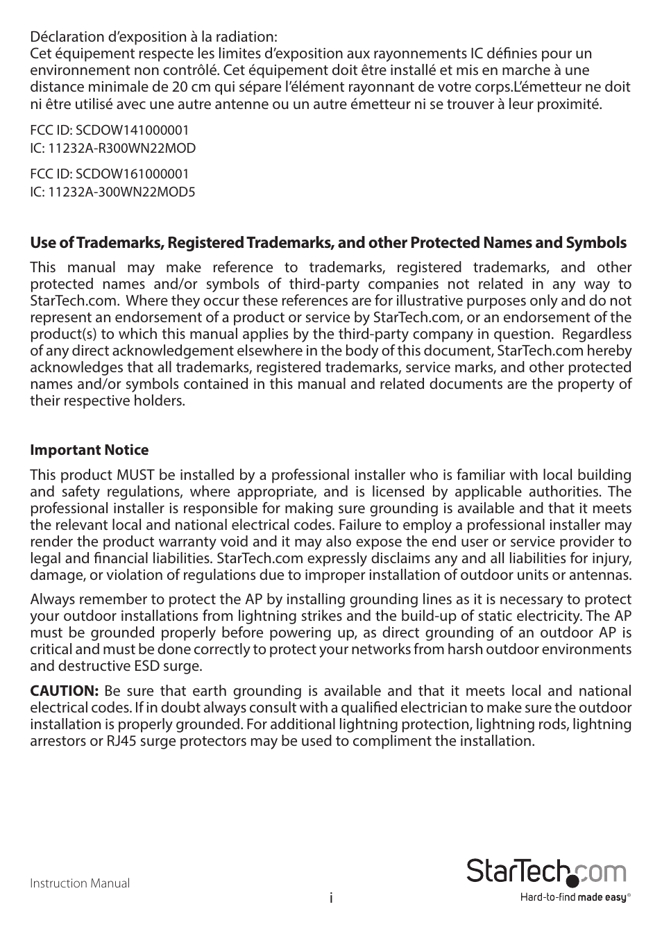 StarTech.com R300WN22MO5E User Manual | Page 3 / 15