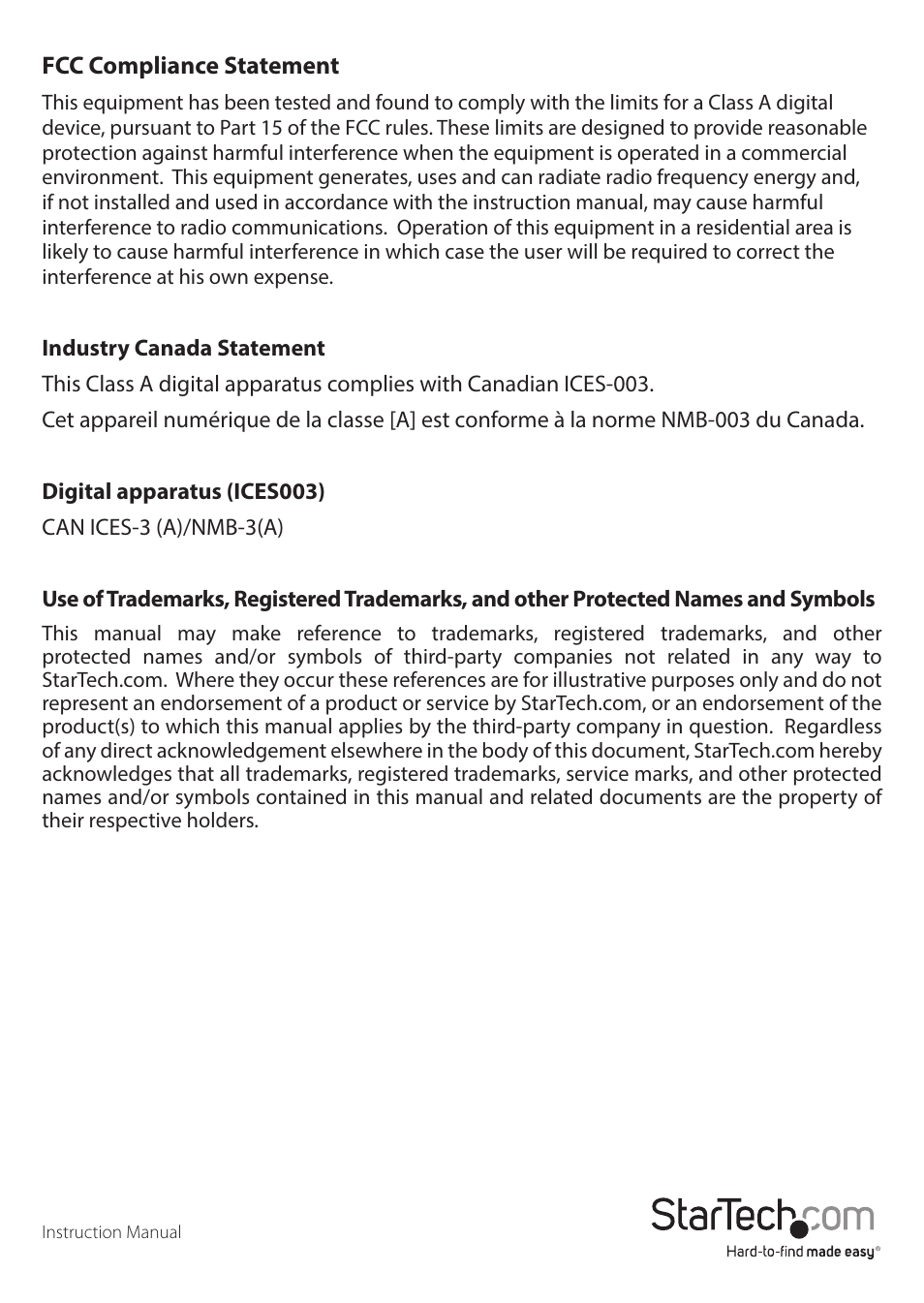 StarTech.com IES51000 User Manual | Page 2 / 12