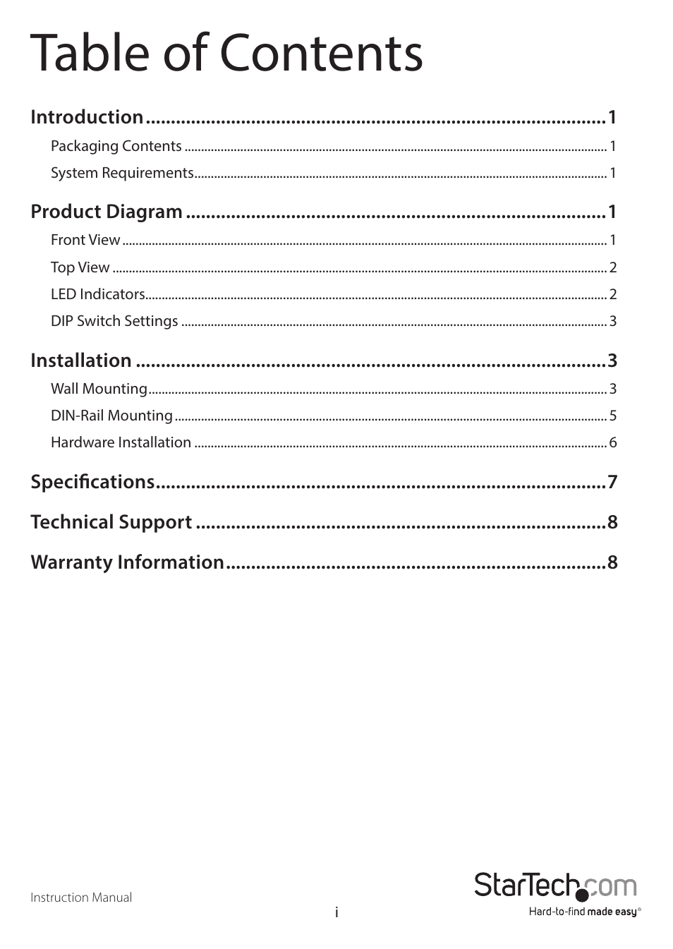 StarTech.com IES51000 User Manual | Page 3 / 12