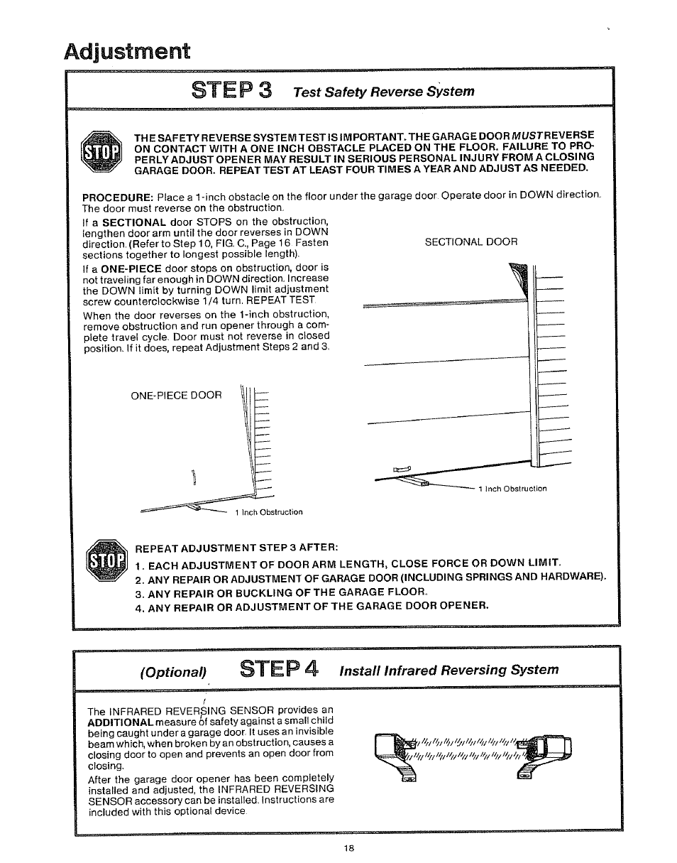 Adjustment 3, Step 4 | Craftsman 139.53403 User Manual | Page 18 / 24