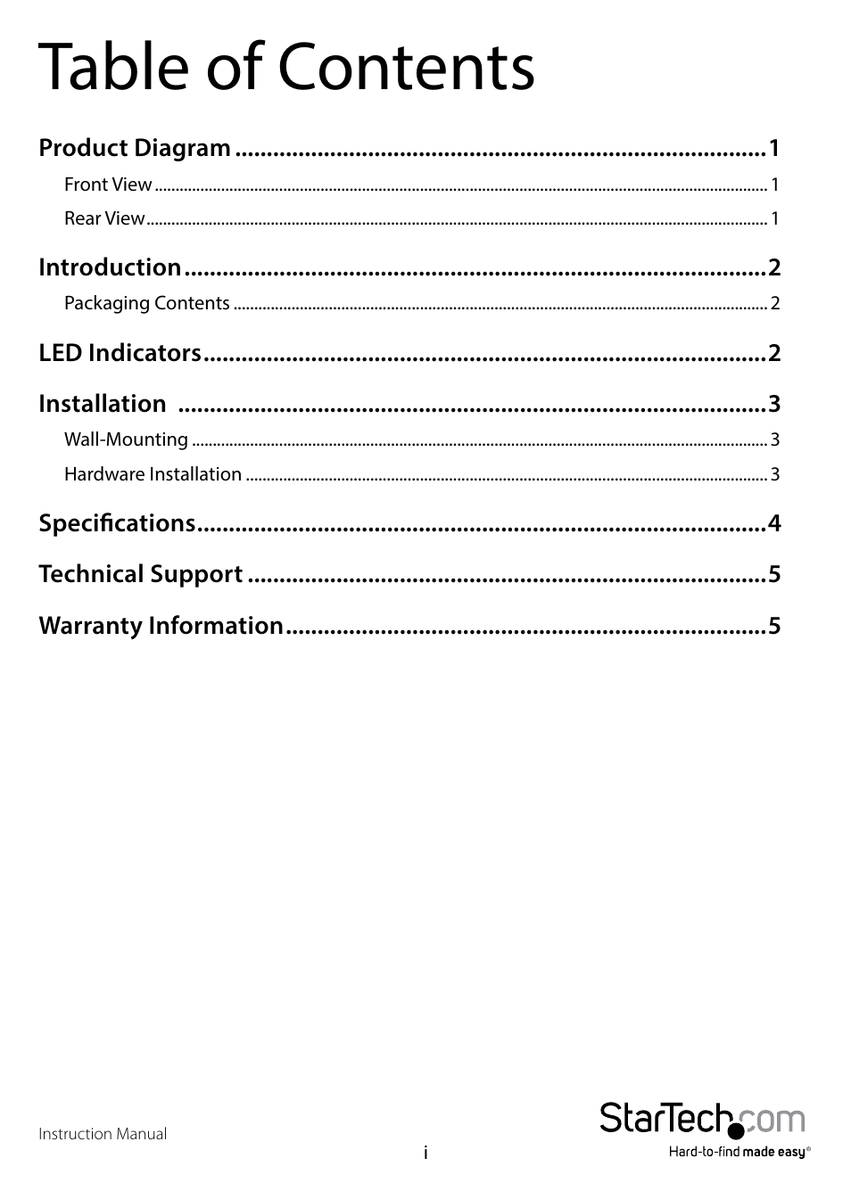 StarTech.com IES81000POE User Manual | Page 3 / 9