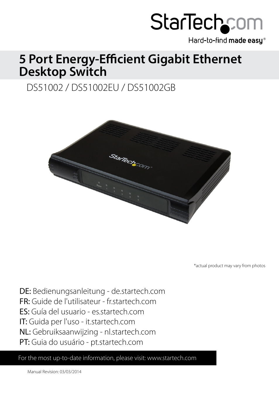 StarTech.com DS51002GB User Manual | 10 pages