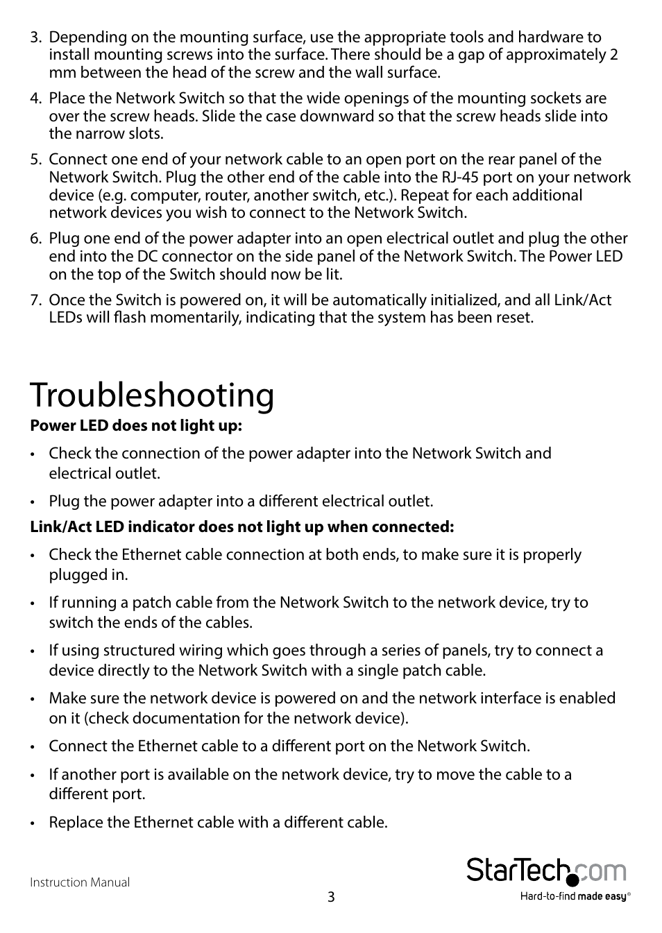 Troubleshooting | StarTech.com DS51002GB User Manual | Page 6 / 10