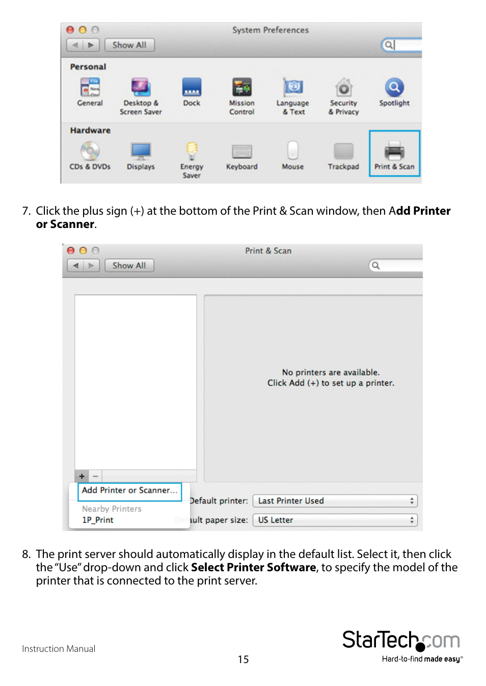 Operation, Psadmin application (windows) | StarTech.com PM1115P2 Full User Manual | Page 17 / 41