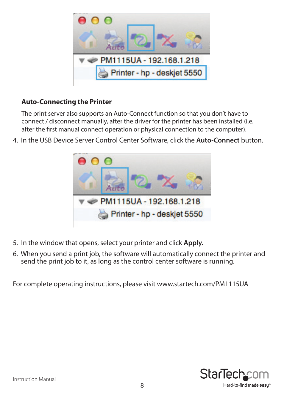 StarTech.com PM1115UA User Manual | Page 12 / 14