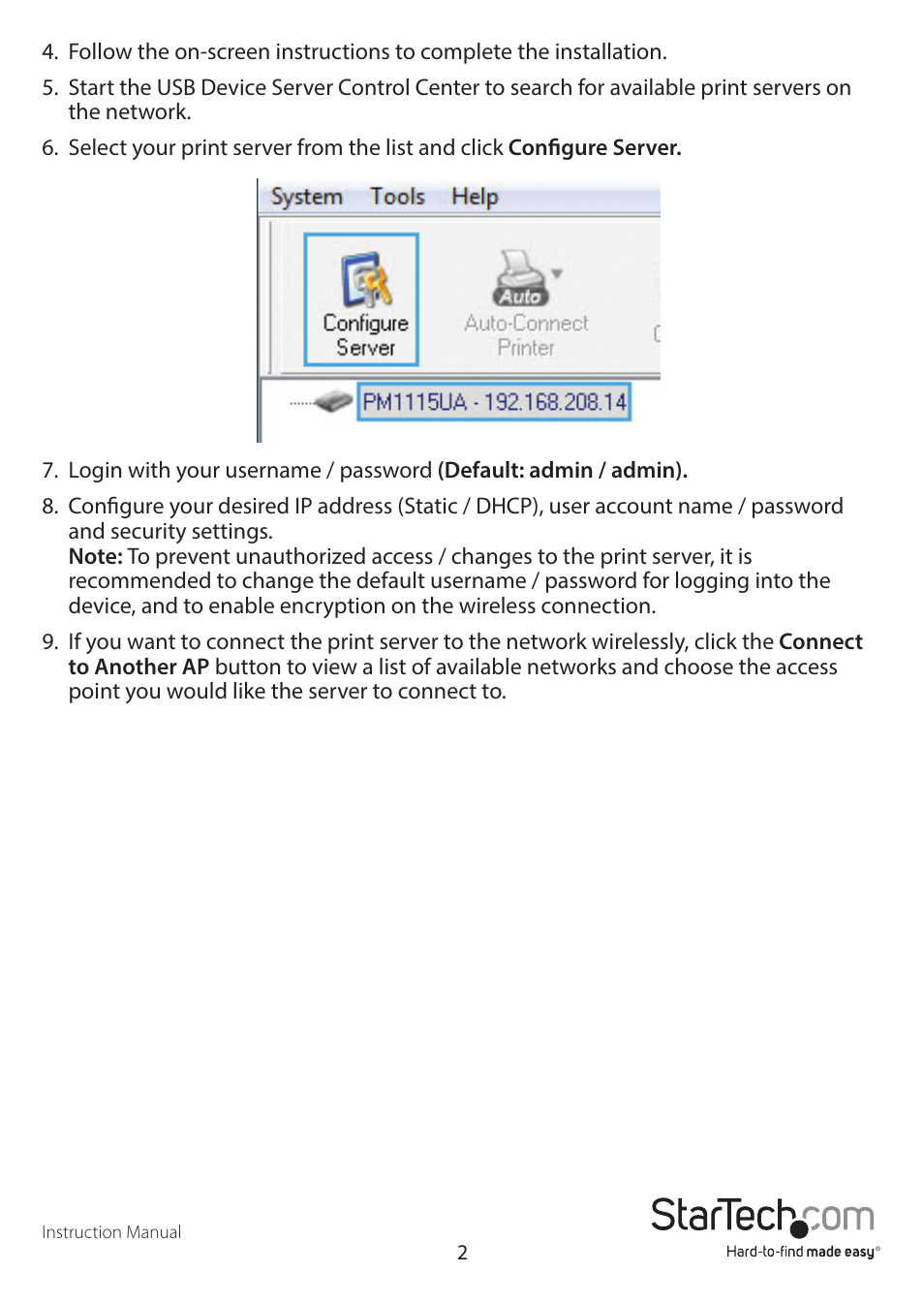 StarTech.com PM1115UA User Manual | Page 6 / 14
