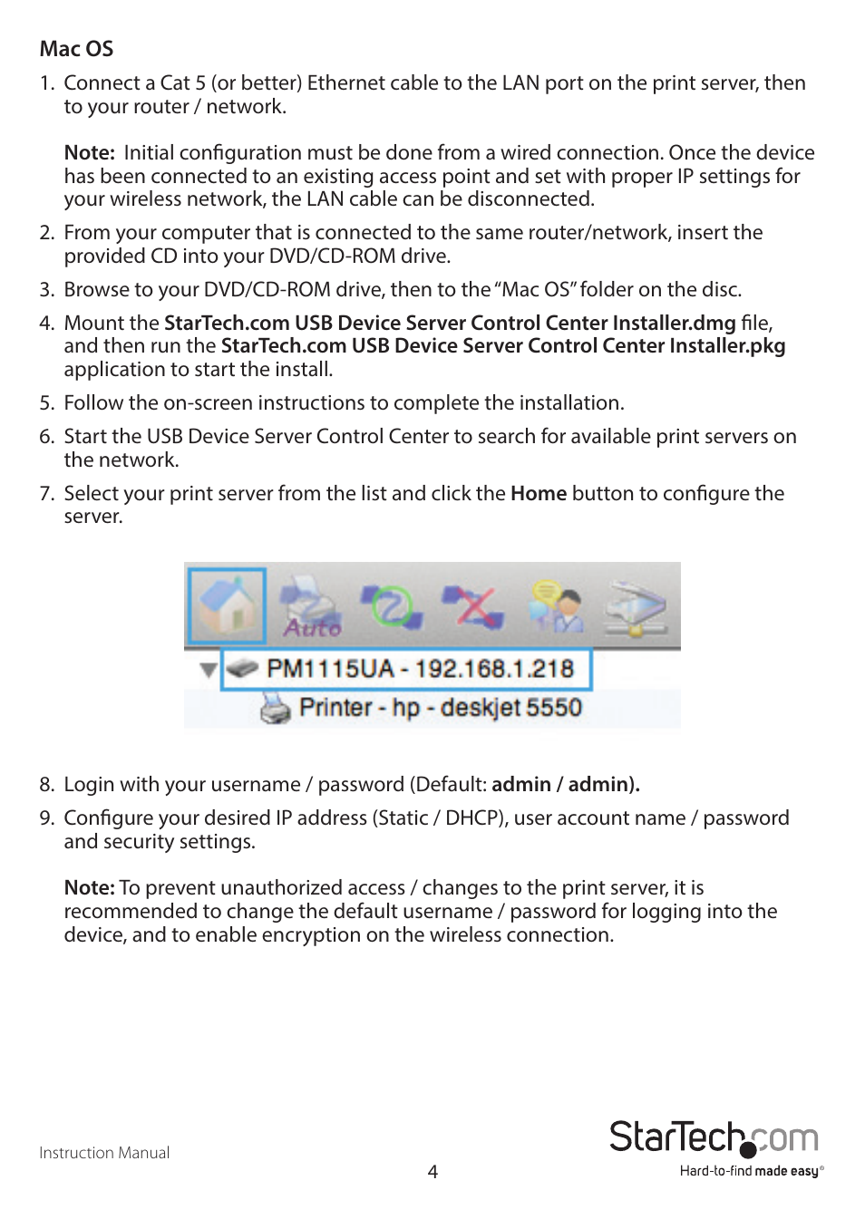 StarTech.com PM1115UA User Manual | Page 8 / 14