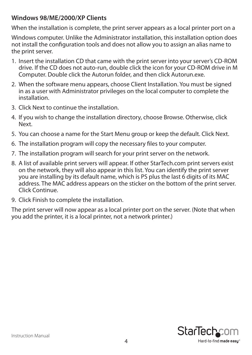 StarTech.com PM1115U User Manual | Page 7 / 12