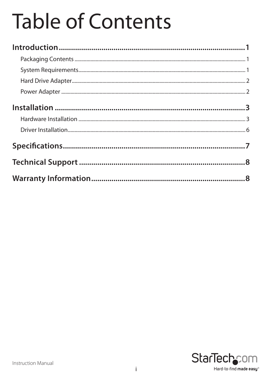 StarTech.com USB3SSATAIDE User Manual | Page 3 / 12