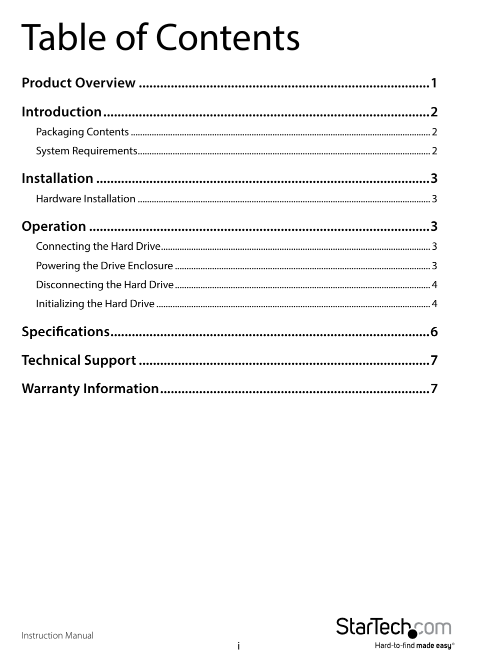 StarTech.com USB3S2SAT3CB User Manual | Page 3 / 11