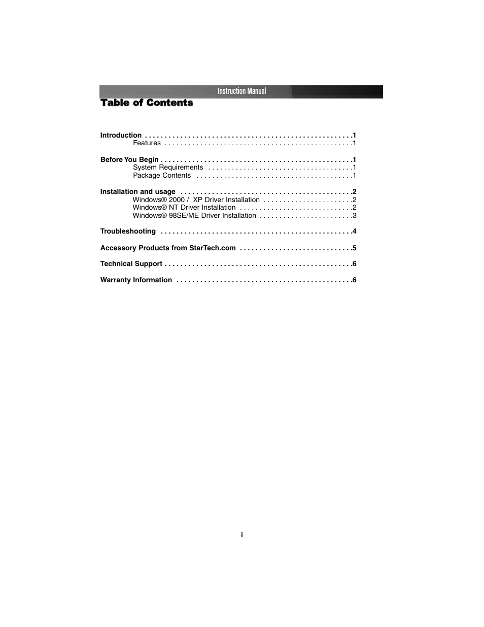 StarTech.com PEX2PCI4 User Manual | Page 3 / 10
