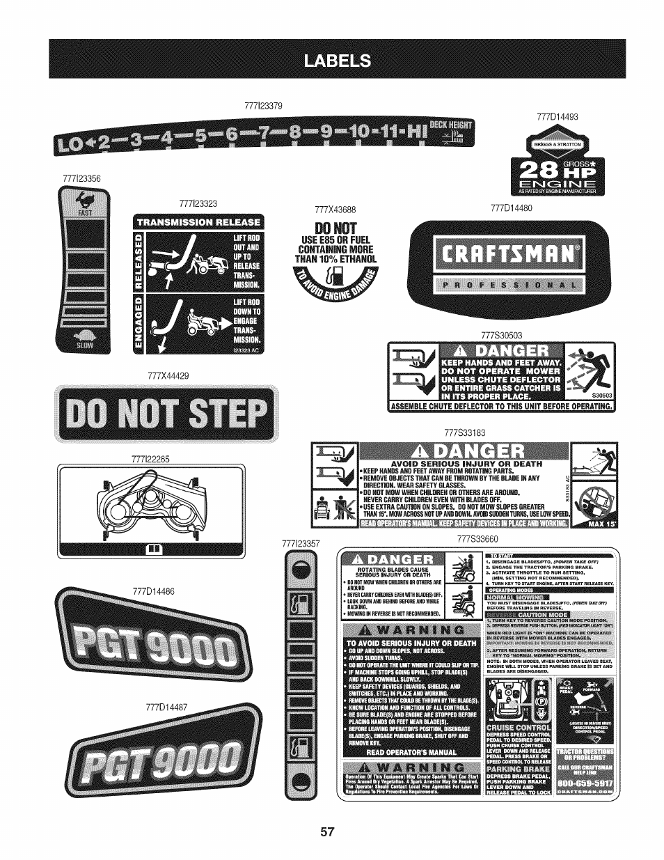 Onva v, Is lon fìtìi, U39nv | Craftsman PGT9000 User Manual | Page 57 / 100