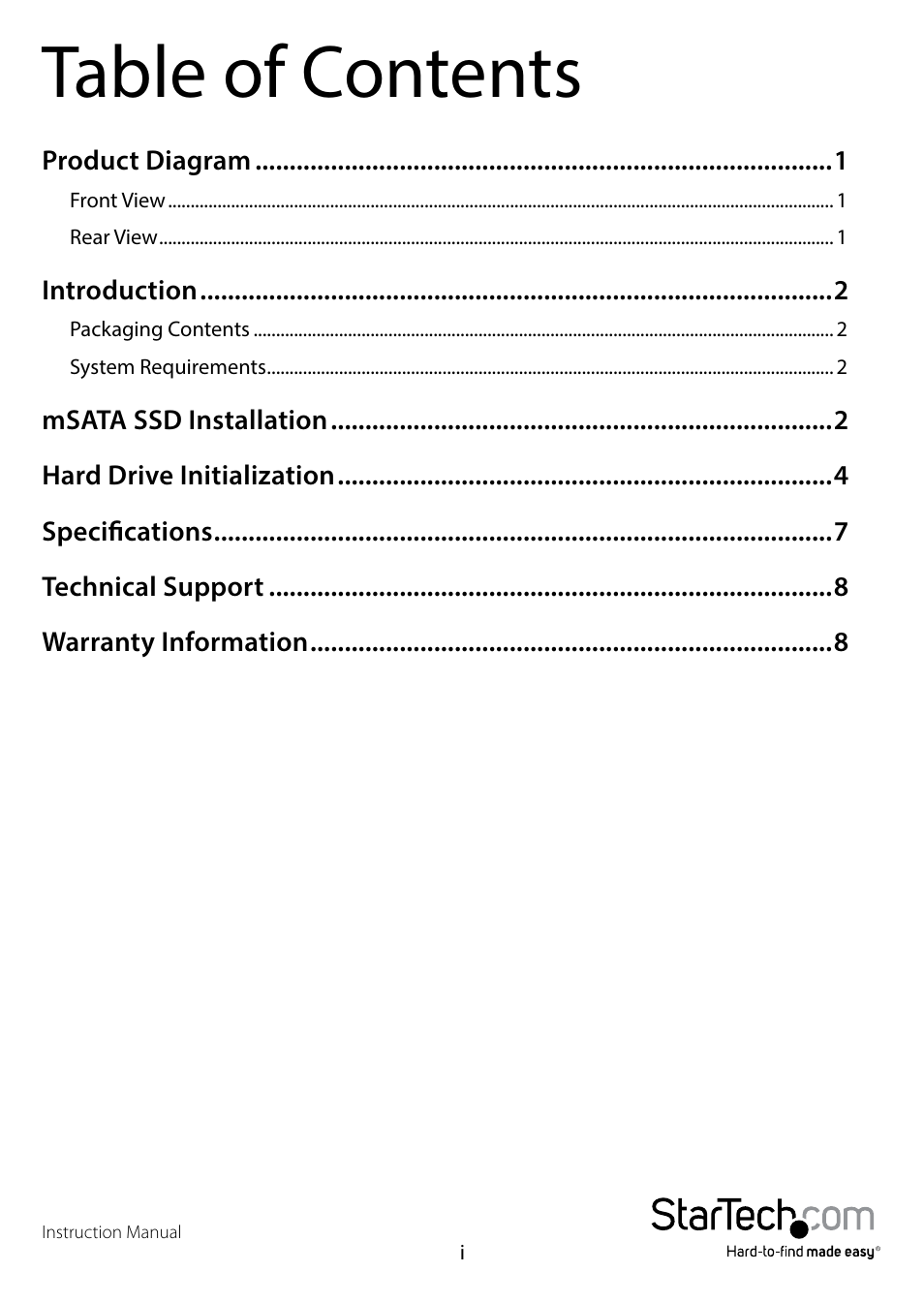 StarTech.com SAT32MSAT257 User Manual | Page 3 / 9